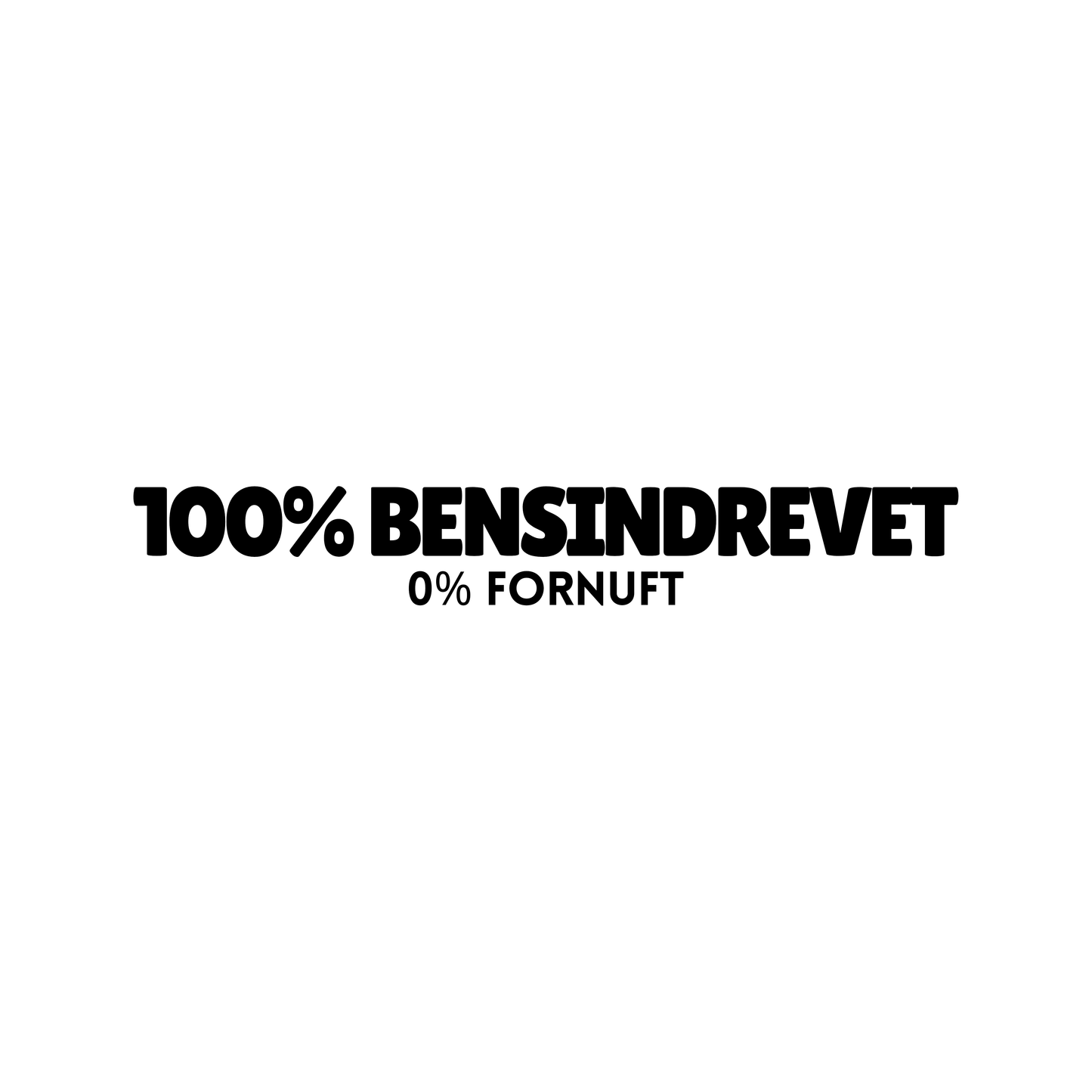 100%Bensindrevet