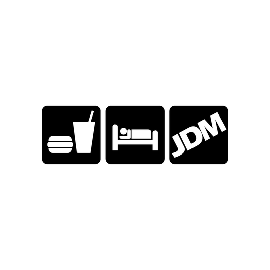 Eat Sleep JDM Firkantet